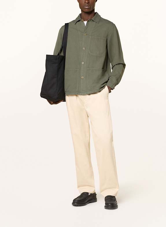 POLO RALPH LAUREN Overshirt mit Leinen OLIV