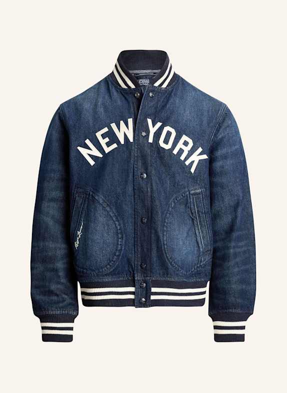 POLO RALPH LAUREN Jeansjacke DUNKELBLAU/ WEISS