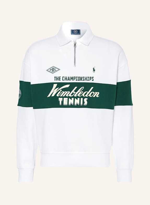 POLO RALPH LAUREN Sweat-Troyer WEISS/ DUNKELGRÜN