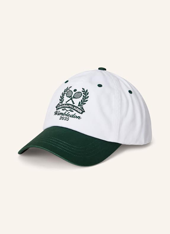 POLO RALPH LAUREN Cap WHITE/ DARK GREEN