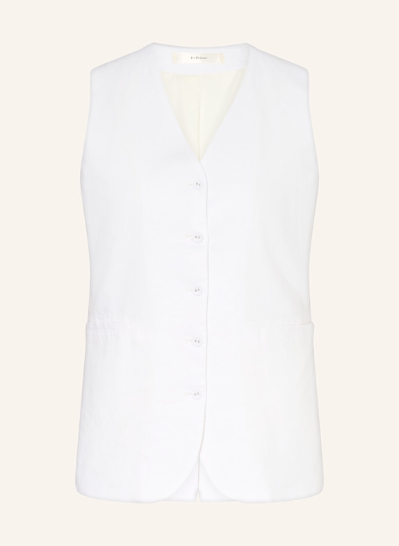 InWear Blazerweste FARIDALW mit Leinen CREME