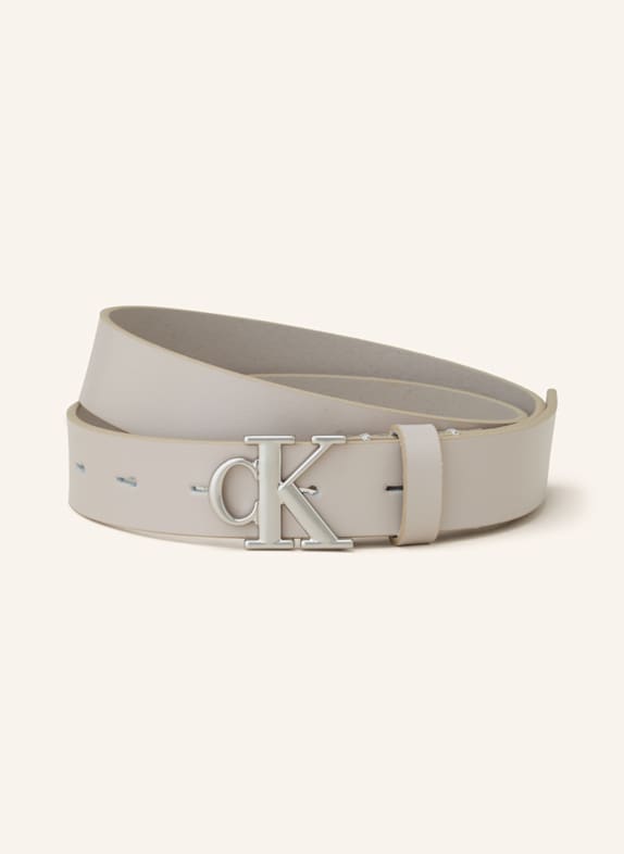 Calvin Klein Ledergürtel HELLGRAU