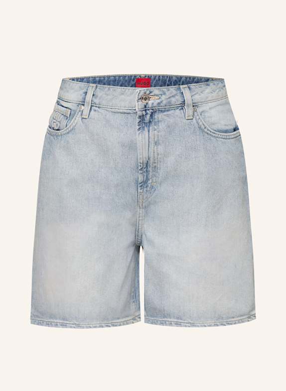HUGO GELITA denim shorts 440 TURQUOISE/AQUA