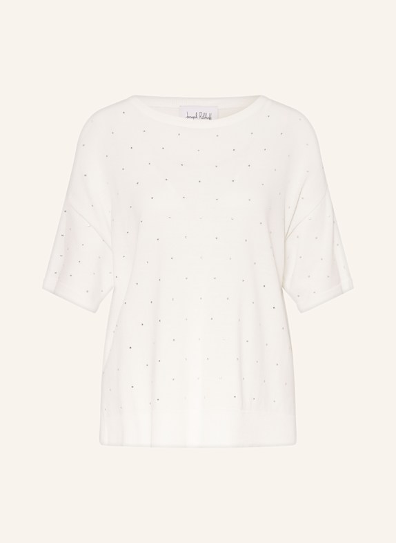 Joseph Ribkoff Strickshirt mit Schmucksteinen WEISS/ SILBER