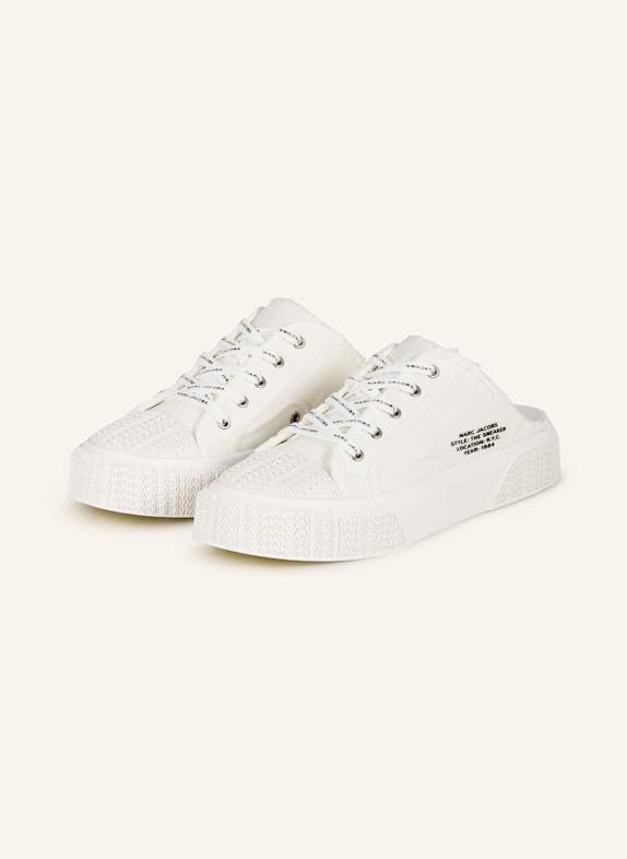 MARC JACOBS Klapki mules na platformie THE SNEAKER MULE BIAŁY