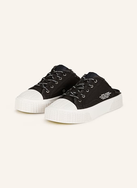 MARC JACOBS Klapki mules na platformie THE SNEAKER MULE CZARNY