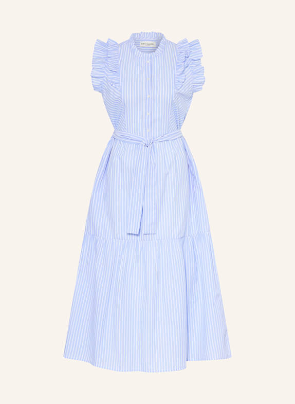 lollys laundry Kleid HARRIETLL WEISS/ HELLBLAU