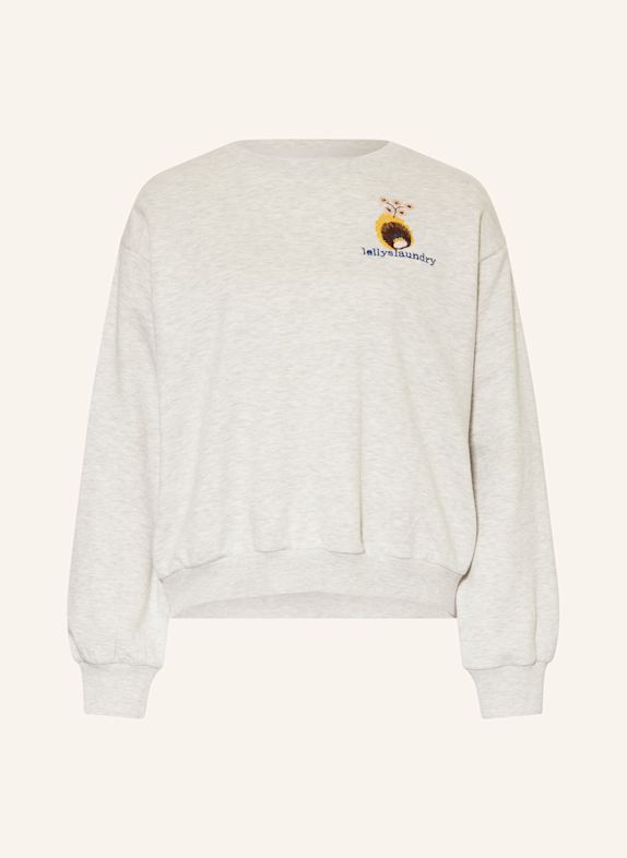 lollys laundry SYDNEYLL" sweatshirt LIGHT GRAY/ GREEN/ YELLOW