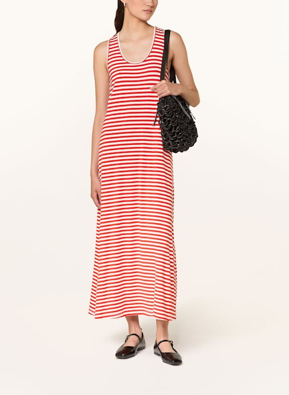 lollys laundry Jerseykleid MYLALL WEISS/ ROT