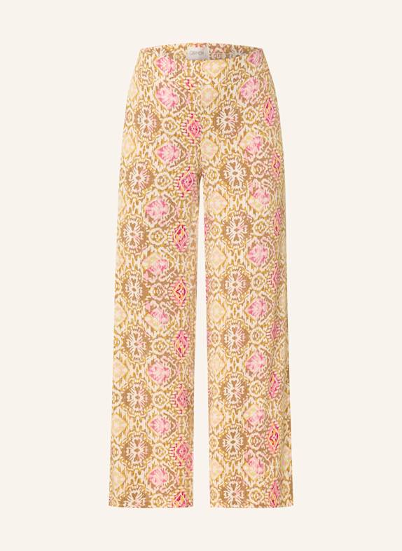 CARTOON Marlenehose DUNKELGELB/ PINK/ BRAUN