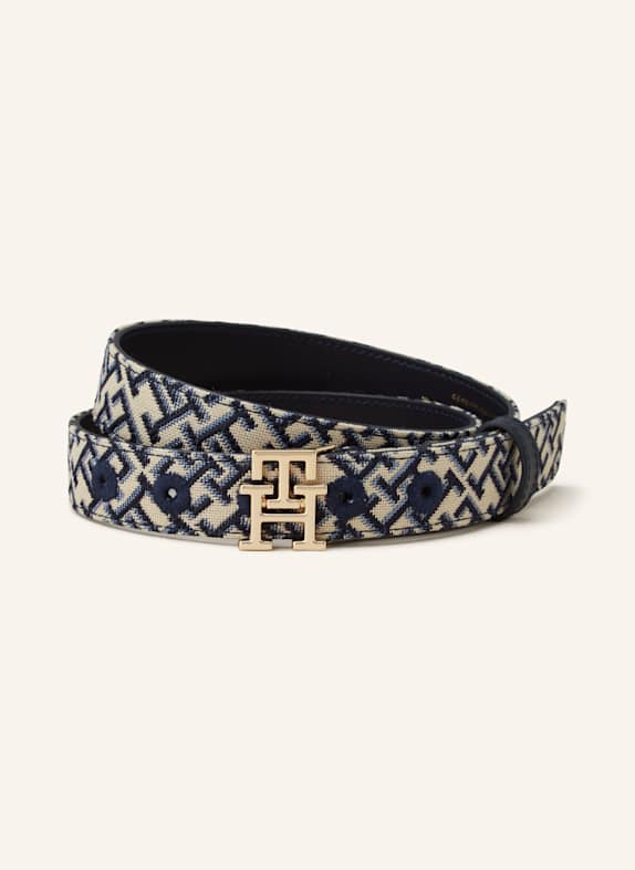 TOMMY HILFIGER Gürtel DUNKELBLAU/ ECRU/ SCHWARZ