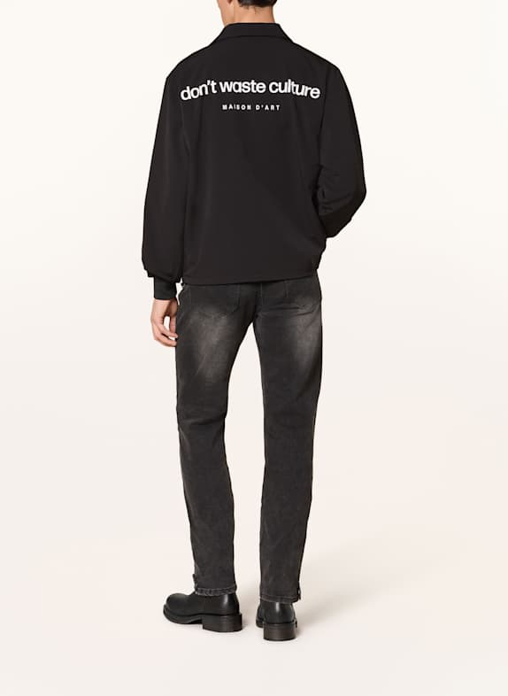don't waste culture Blouson CHA MAISON D'ART ZWART / WIT