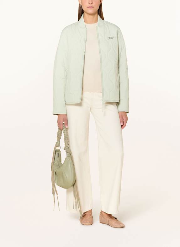 TOMMY JEANS veste matelassée VERT CLAIR