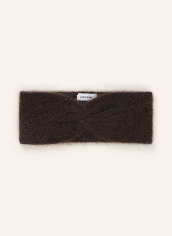 darling harbour Stirnband aus Cashmere DUNKELBRAUN