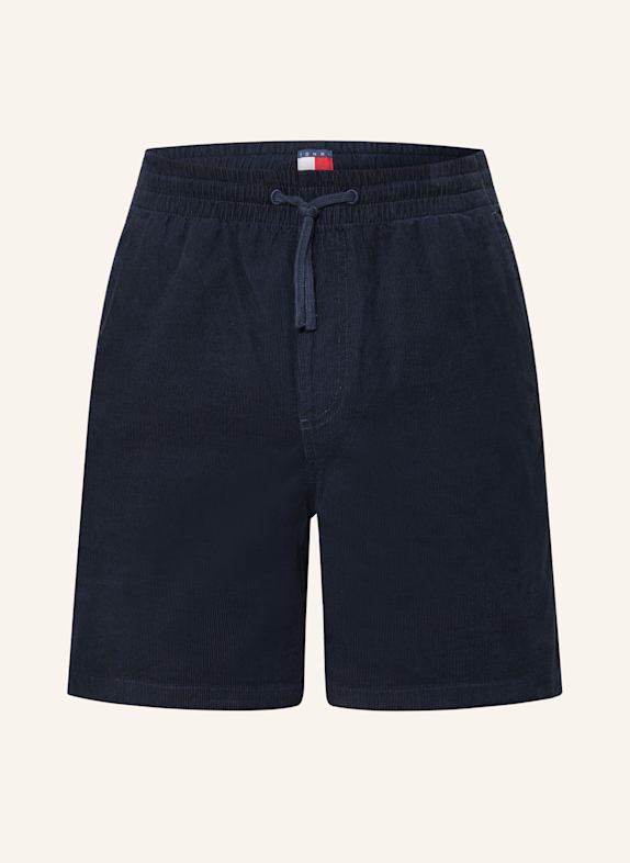 TOMMY JEANS Tapered fit corduroy shorts DARK BLUE