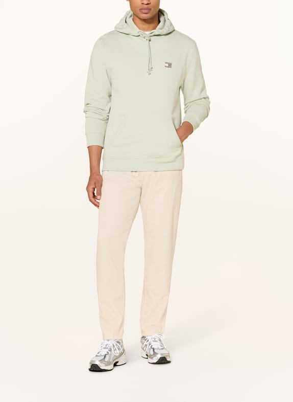 TOMMY JEANS Bluza z kapturem JASNOZIELONY