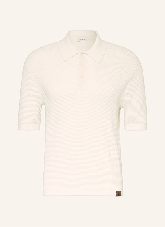 Calvin Klein Jeans Strick-Poloshirt WEISS