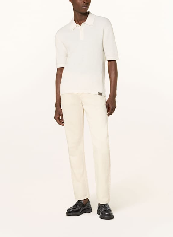 Calvin Klein Jeans Knitted polo shirt ECRU