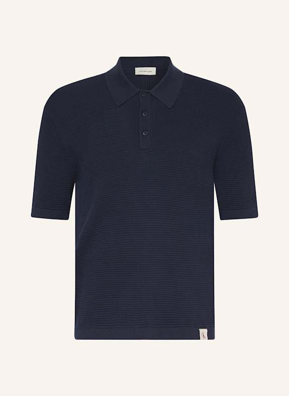 Calvin Klein Jeans Koszulka polo z dzianiny GRANATOWY