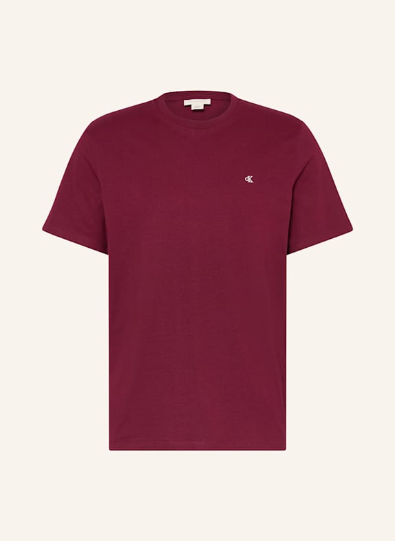 Calvin Klein Jeans T-Shirt DUNKELROT