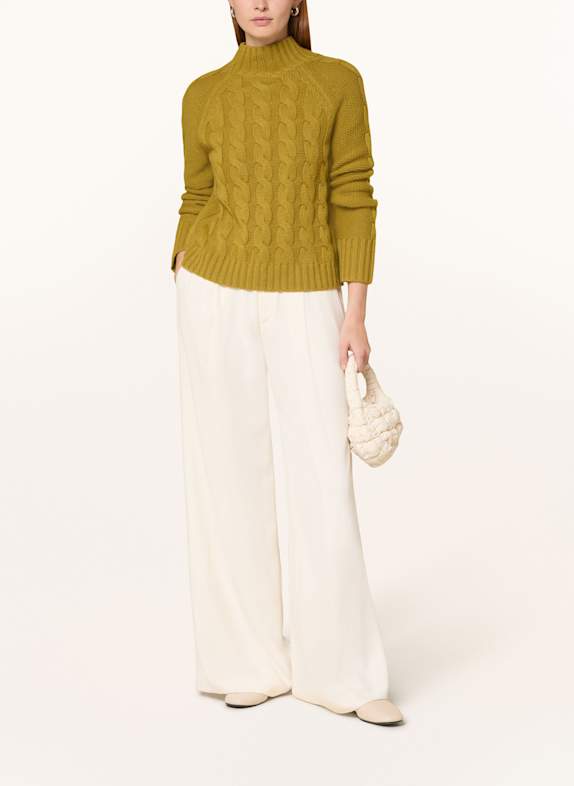 darling harbour Pullover mit Cashmere GOLDGRÜN