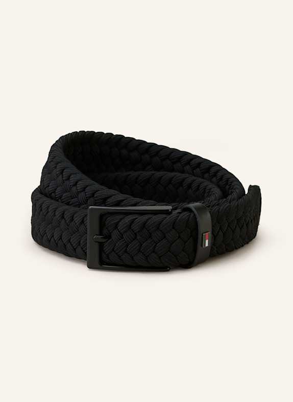 TOMMY HILFIGER LAYTON braided belt BLACK