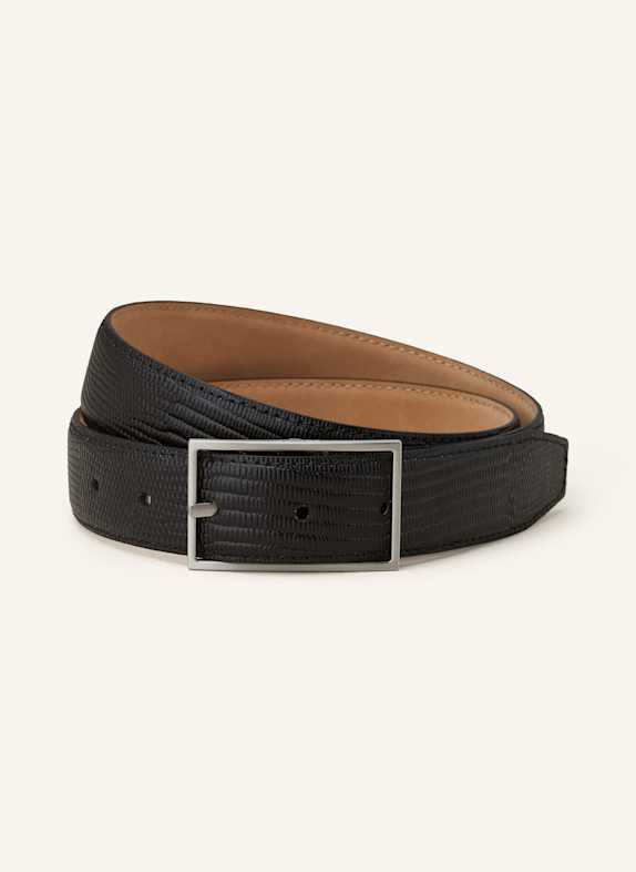 Calvin Klein Leather belt BLACK