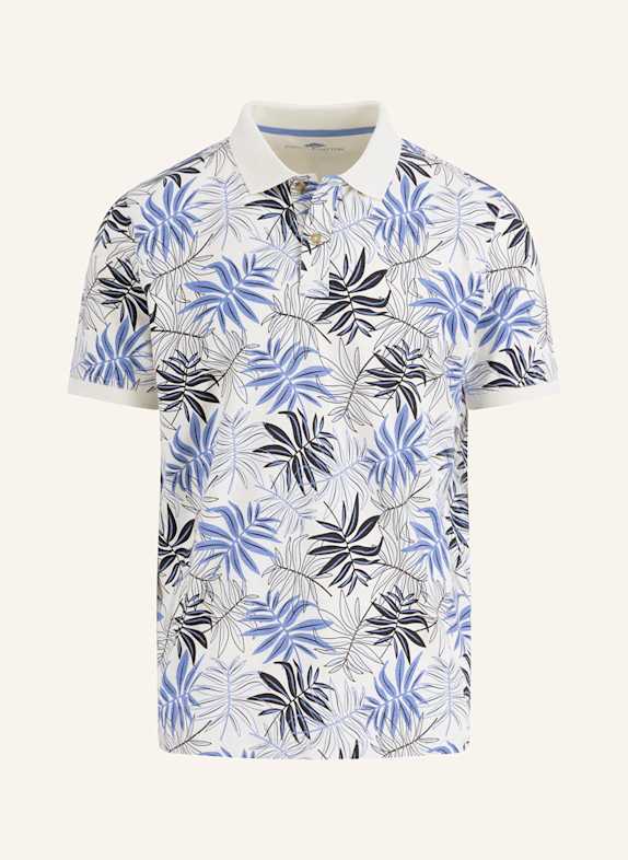 FYNCH-HATTON Koszulka polo z dżerseju casual fit KREMOWY/ JASNONIEBIESKI/ GRANATOWY
