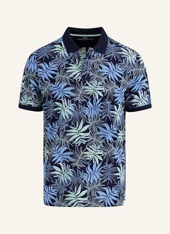 FYNCH-HATTON Koszulka polo z dżerseju casual fit GRANATOWY/ JASNONIEBIESKI/ JASNOZIELONY