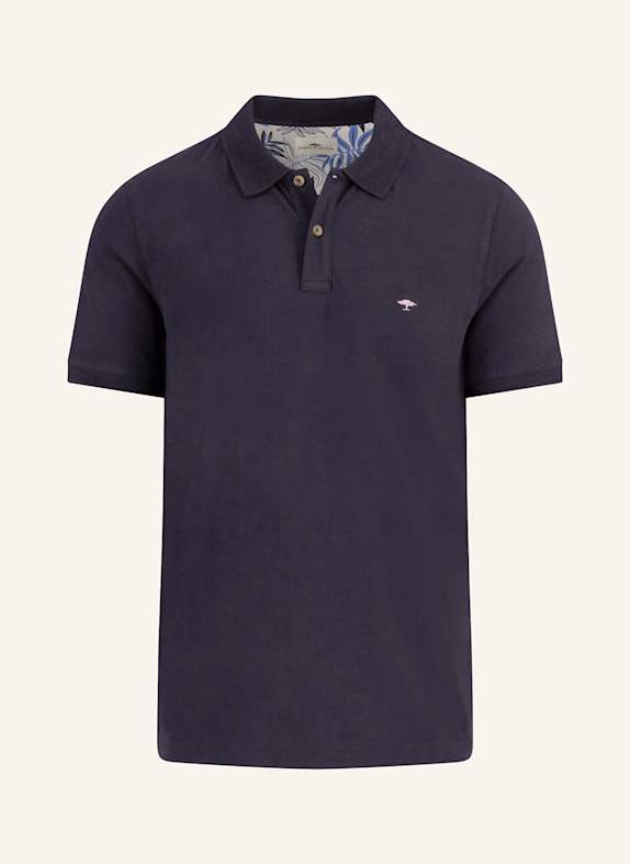 FYNCH-HATTON Žerzejová polokošile Casual Fit TMAVĚ MODRÁ