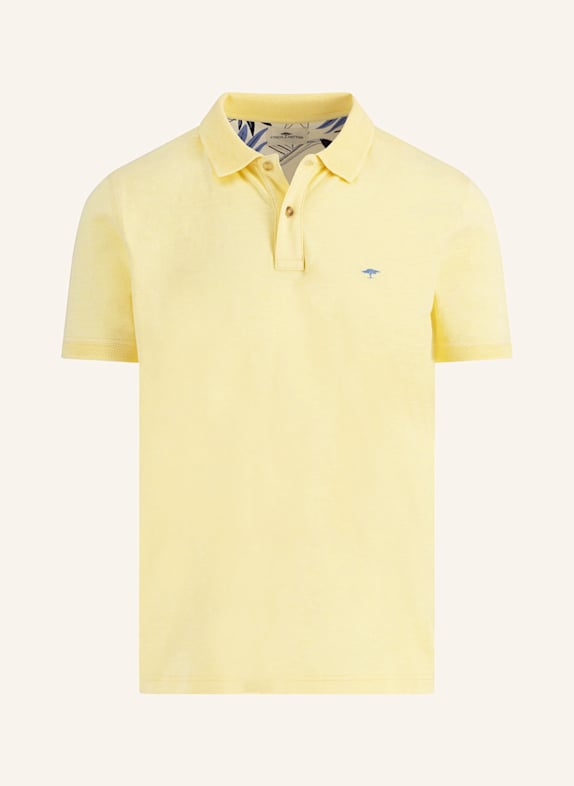 FYNCH-HATTON Žerzejová polokošile Casual Fit TMAVĚ ŽLUTÁ