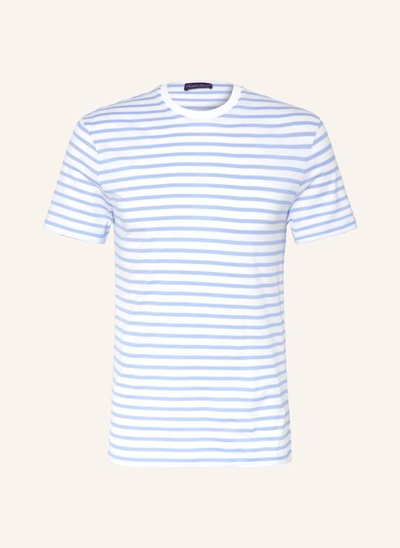 RALPH LAUREN PURPLE LABEL T-Shirt WEISS/ HELLBLAU