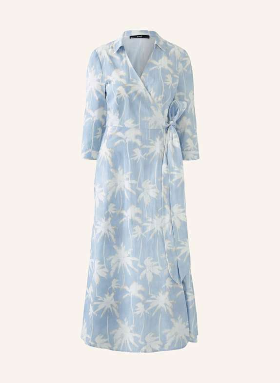 oui Wickelkleid HELLBLAU/ WEISS