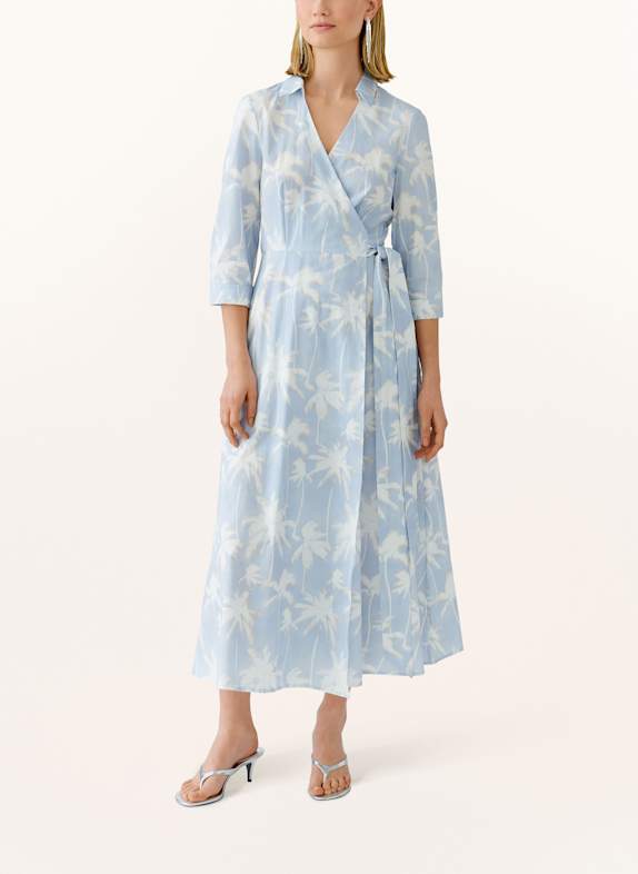 oui Wickelkleid HELLBLAU/ WEISS
