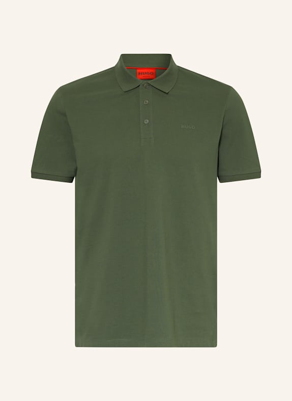 HUGO Piqué-Poloshirt DONOS Regular Fit DUNKELGRÜN