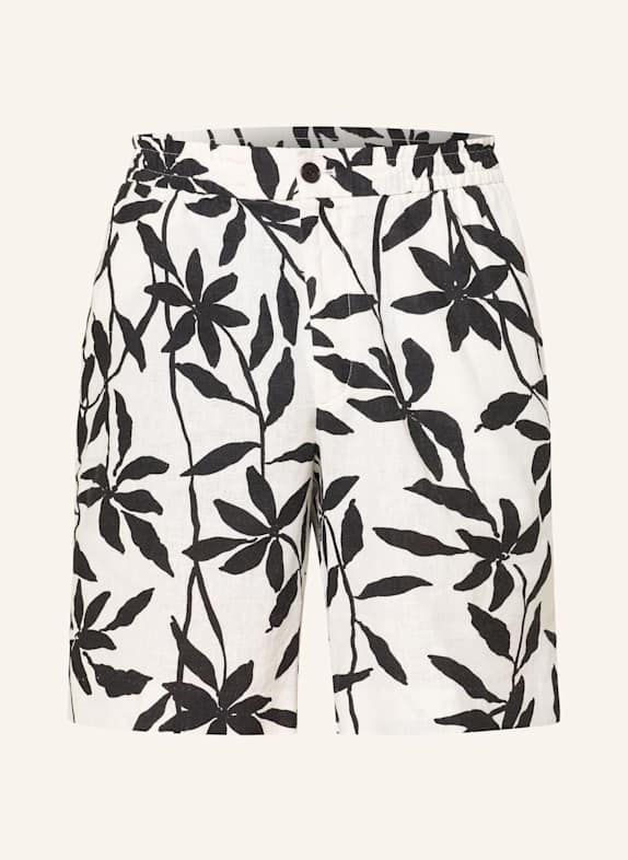 Calvin Klein Shorts mit Leinen WEISS/ SCHWARZ