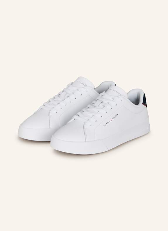 TOMMY HILFIGER Sneaker WEISS/ DUNKELBLAU