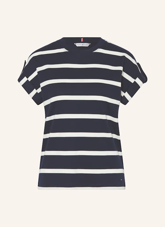 TOMMY HILFIGER T-Shirt DUNKELBLAU/ ECRU