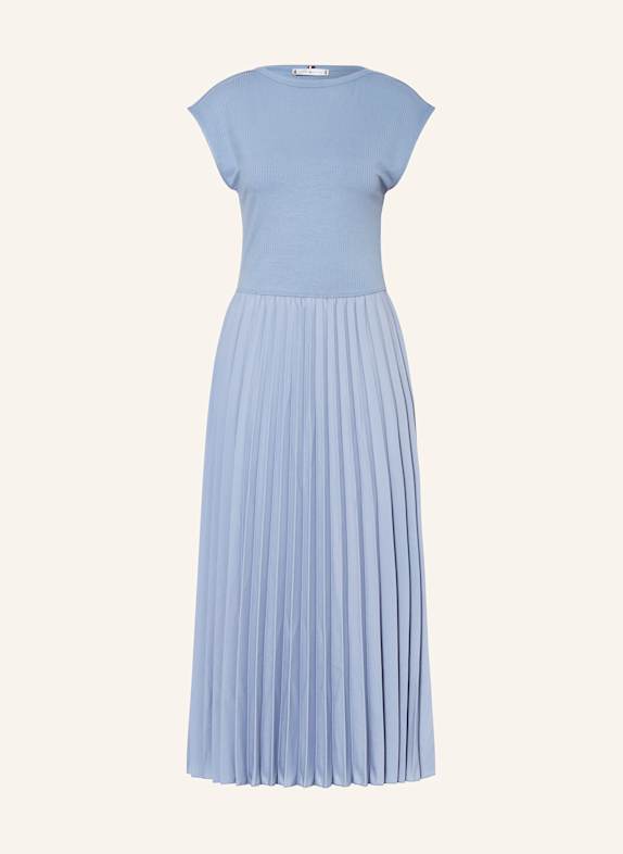 TOMMY HILFIGER Kleid im Materialmix BLAUGRAU
