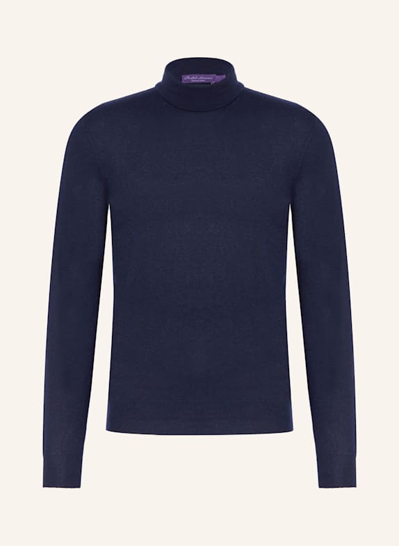 RALPH LAUREN PURPLE LABEL Rollkragenpullover aus Cashmere DUNKELBLAU