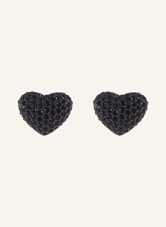 MARC JACOBS Kolczyk na sztyft BALLOON HEART CZARNY