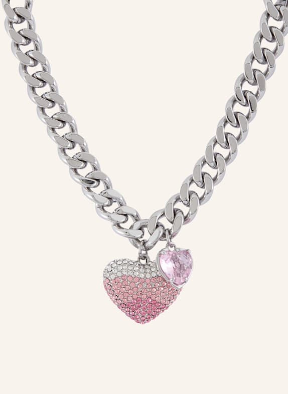 MARC JACOBS Łańcuszek HEART BALLOON SREBRNY/ RÓŻOWY