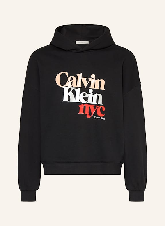 Calvin Klein Hoodie SCHWARZ/ ROT/ SILBER