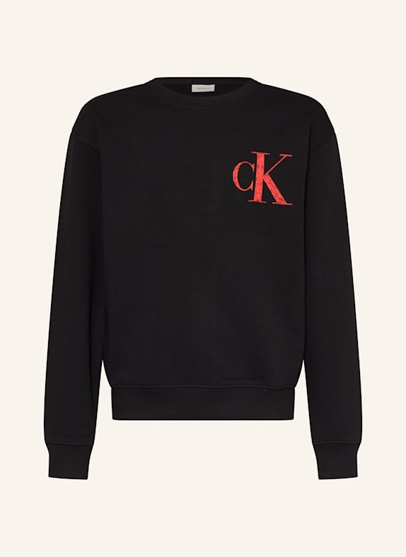 Calvin Klein Sweatshirt SCHWARZ/ ROT