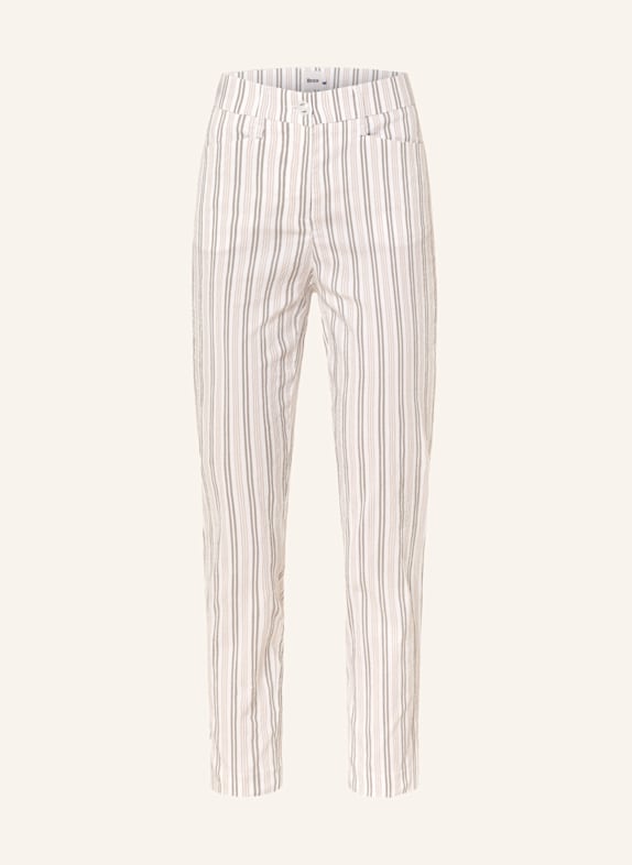 BRAX 7/8-Chino SILVIO P im Jogging-Stil Tapered Fit CREME/ OLIV/ BEIGE