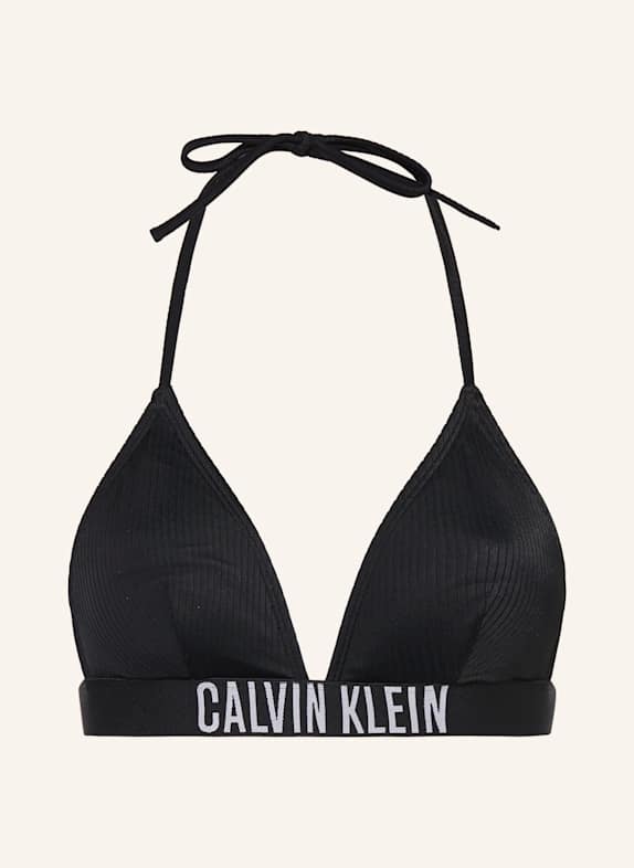 Calvin Klein Trojúhelníkový horní díl bikin INTENSE POWER ČERNÁ