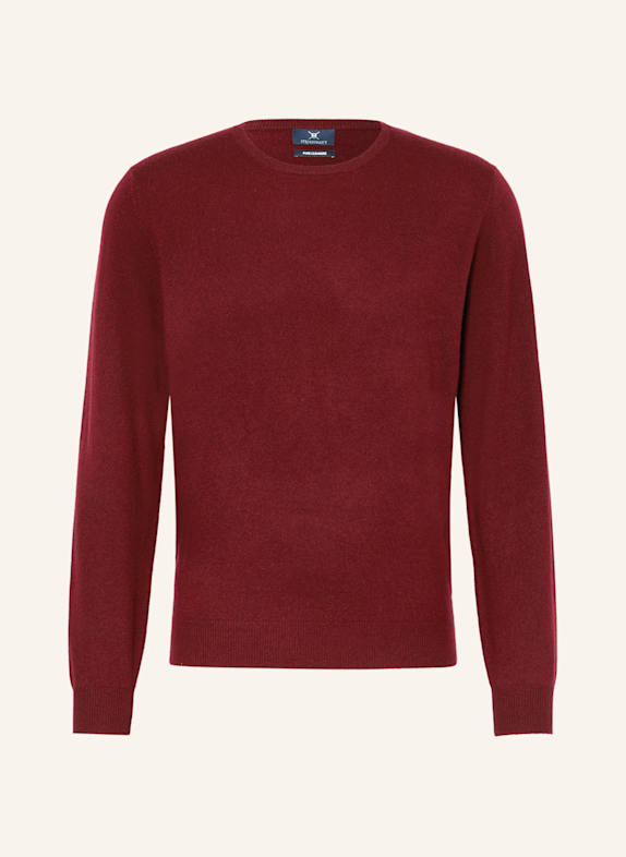 STROKESMAN'S Cashmere-Pullover DUNKELROT