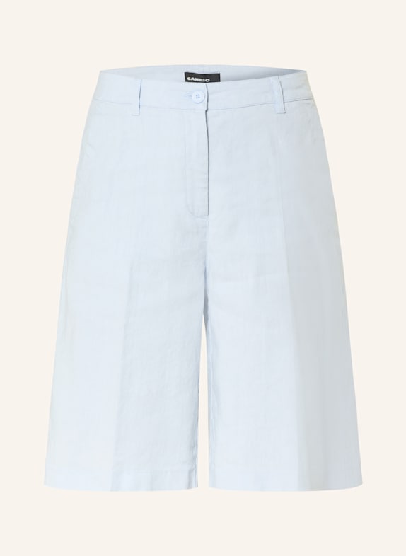 CAMBIO ADRIENNE Bermuda shorts with linen LIGHT BLUE