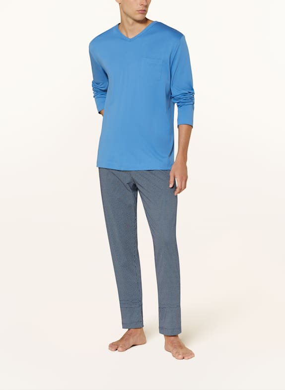 mey Pyjamas serie MICRO BLUE BLÅ