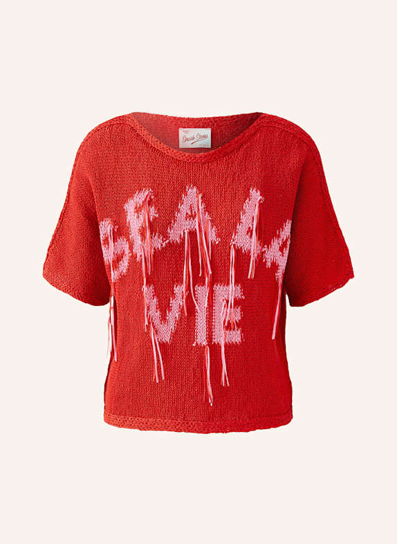 oui Strickshirt ROT/ ROSÉ